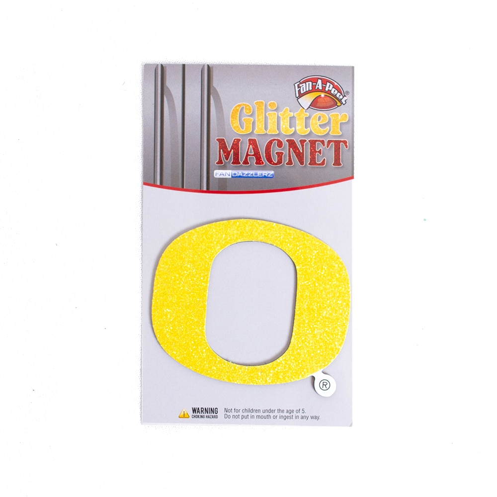 Classic Oregon O, Yellow, Magnets, Gifts, Innovative Adhesives, Glitter, Single, 814424